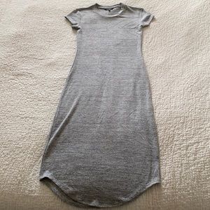 Extra small. Marl grey bodycon dress